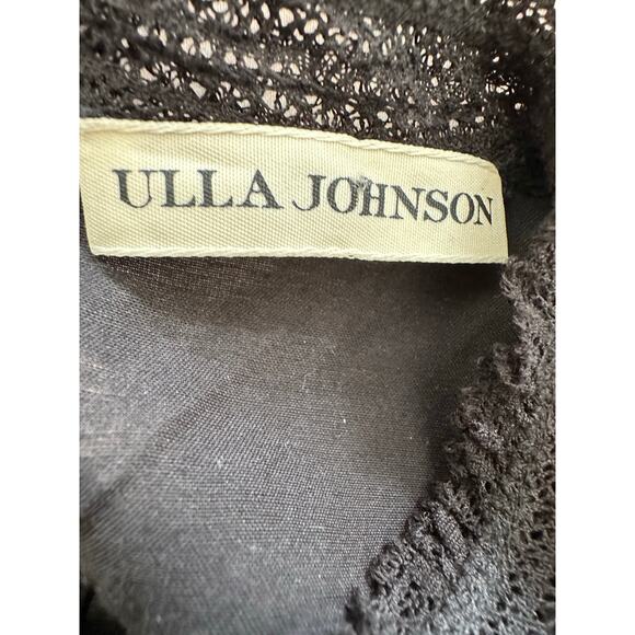 Ulla Johnson Grace Bell Sleeve Blouse in Noir Black Size 2 - Picture 6 of 14